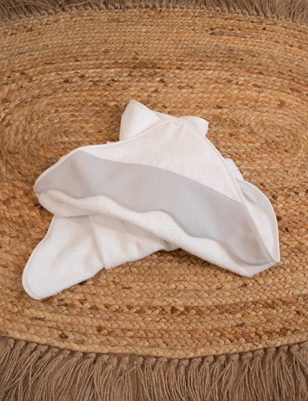 Accappatoio poncho con balza - immagine 2
