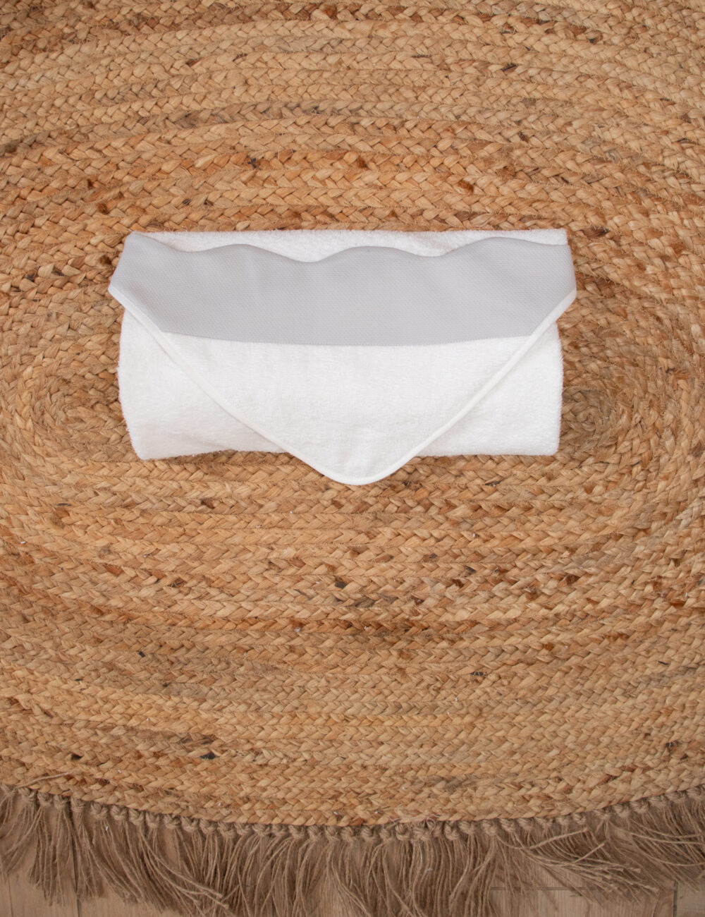 Accappatoio poncho con balza - immagine 4