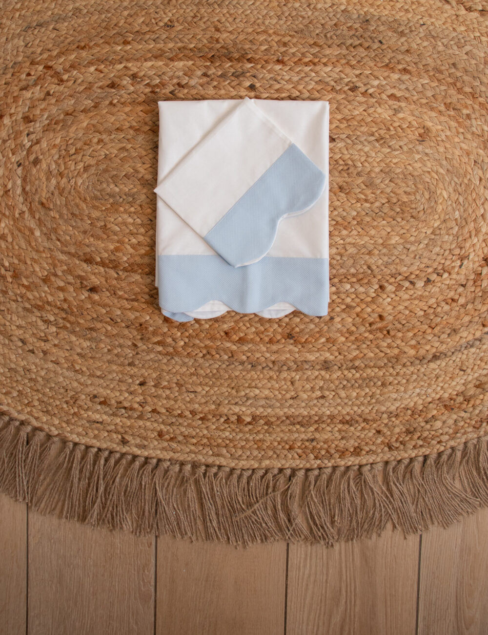 Set 3 pz Lenzuolo culla con balza - immagine 5