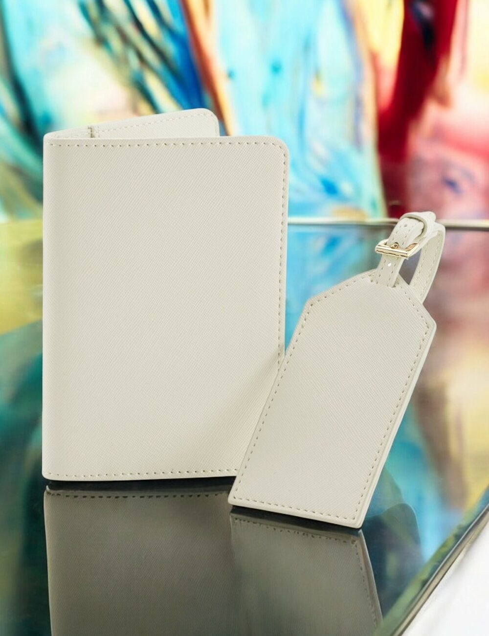 Travel Set in Simil Pelle Personalizzabile (Etichetta Valigia e Portapassaporto) - immagine 6