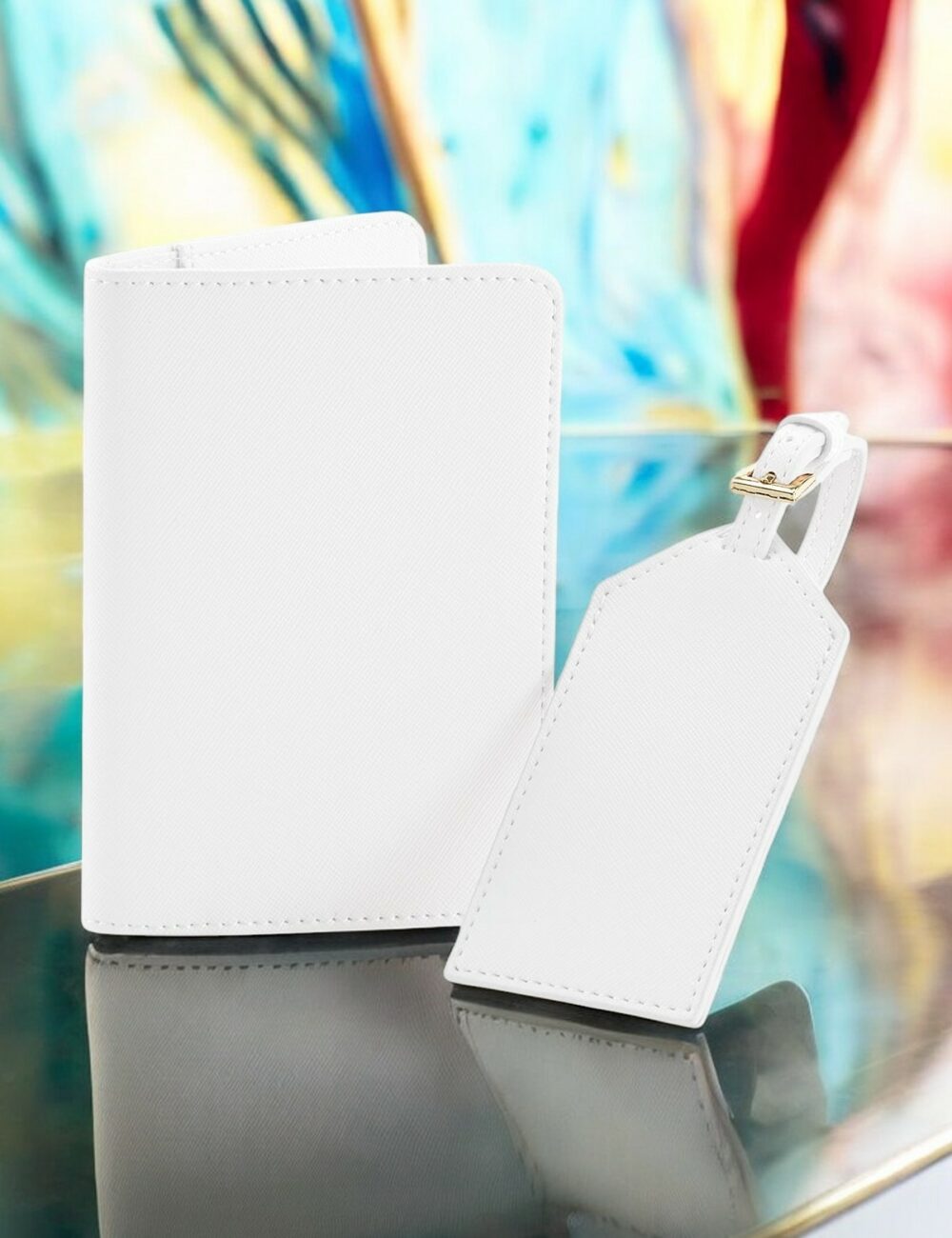 Travel Set in Simil Pelle Personalizzabile (Etichetta Valigia e Portapassaporto) - immagine 9