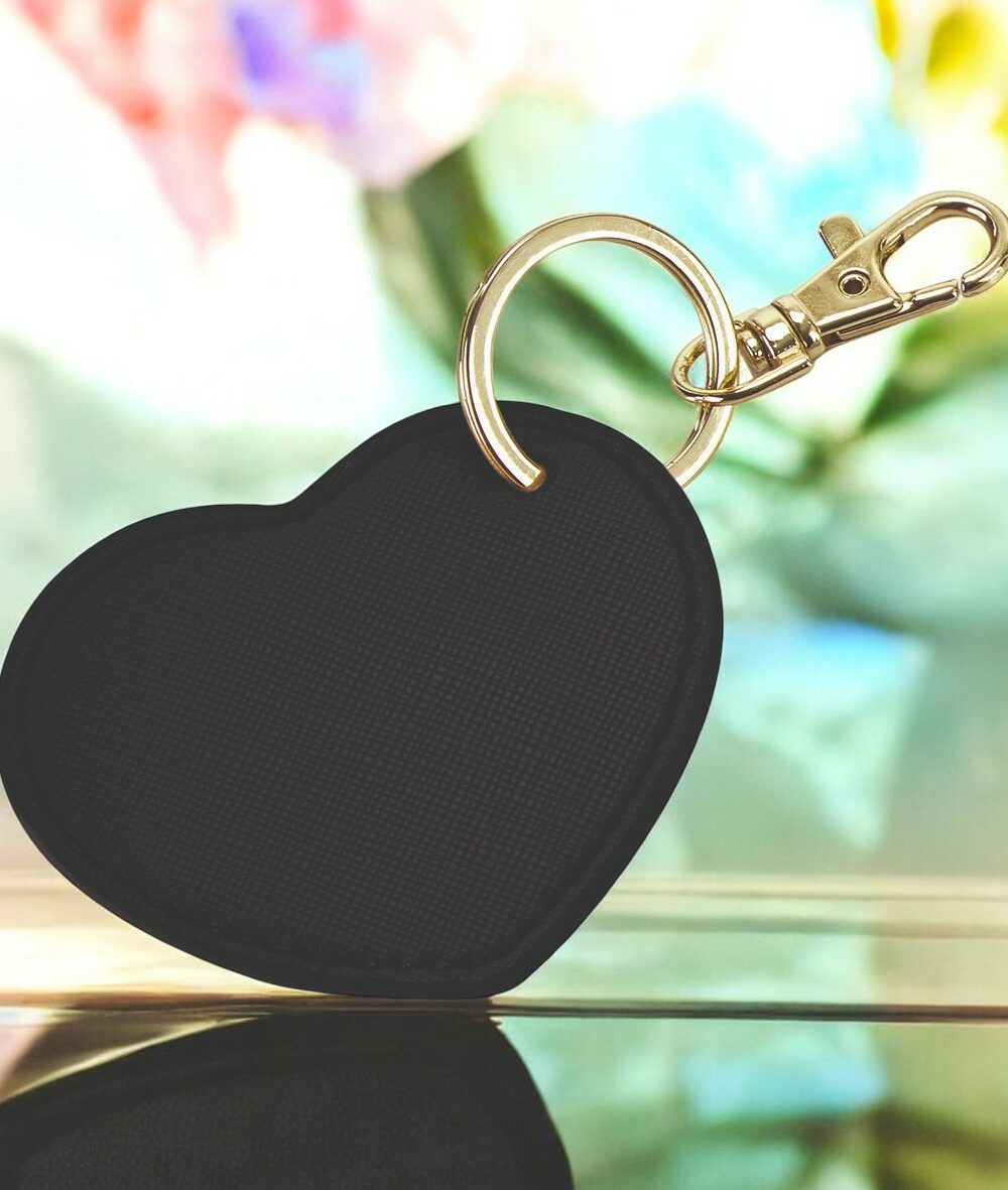 Portachiavi a Cuore in Simil Pelle Personalizzabile - immagine 2