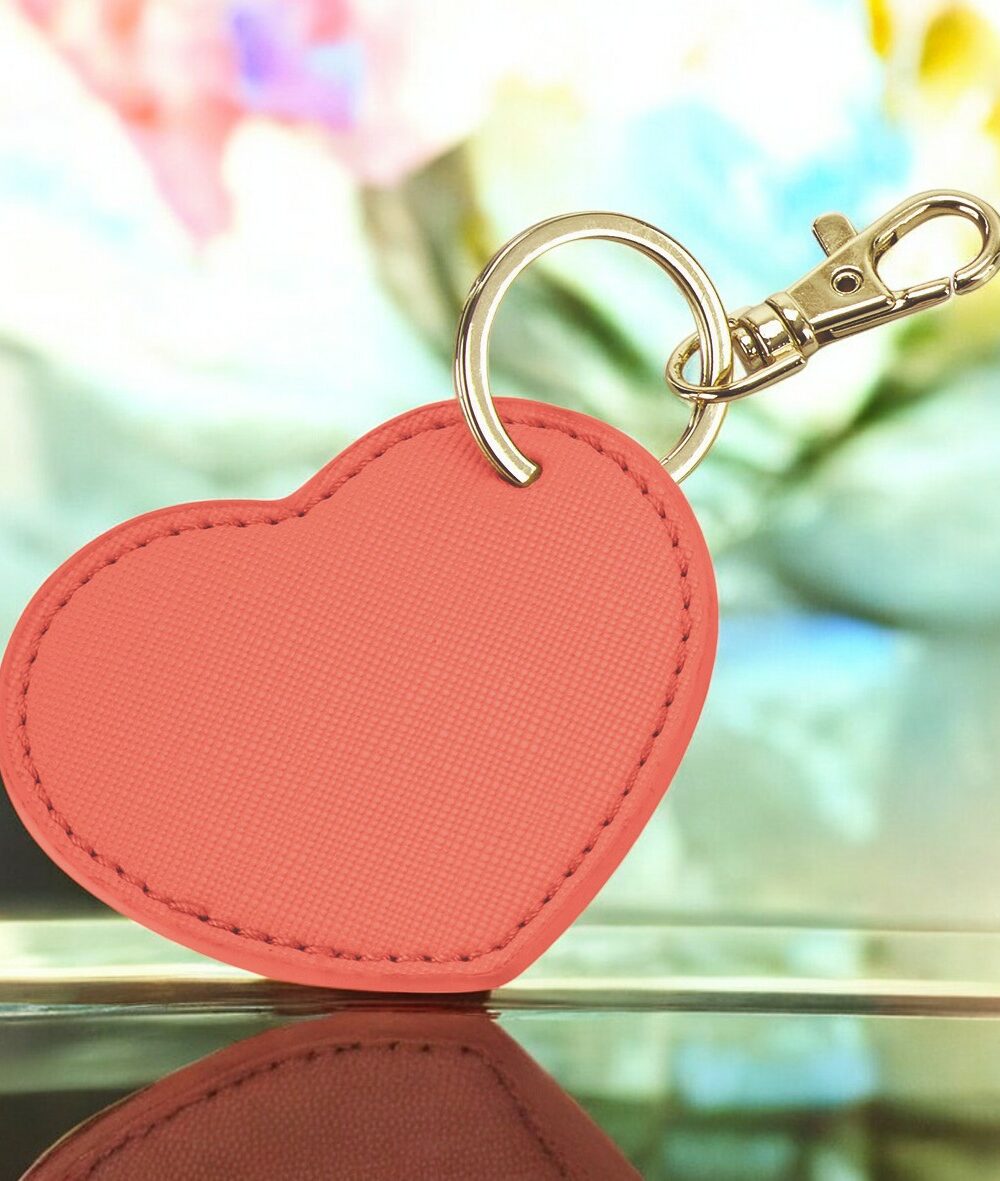 Portachiavi a Cuore in Simil Pelle Personalizzabile - immagine 3