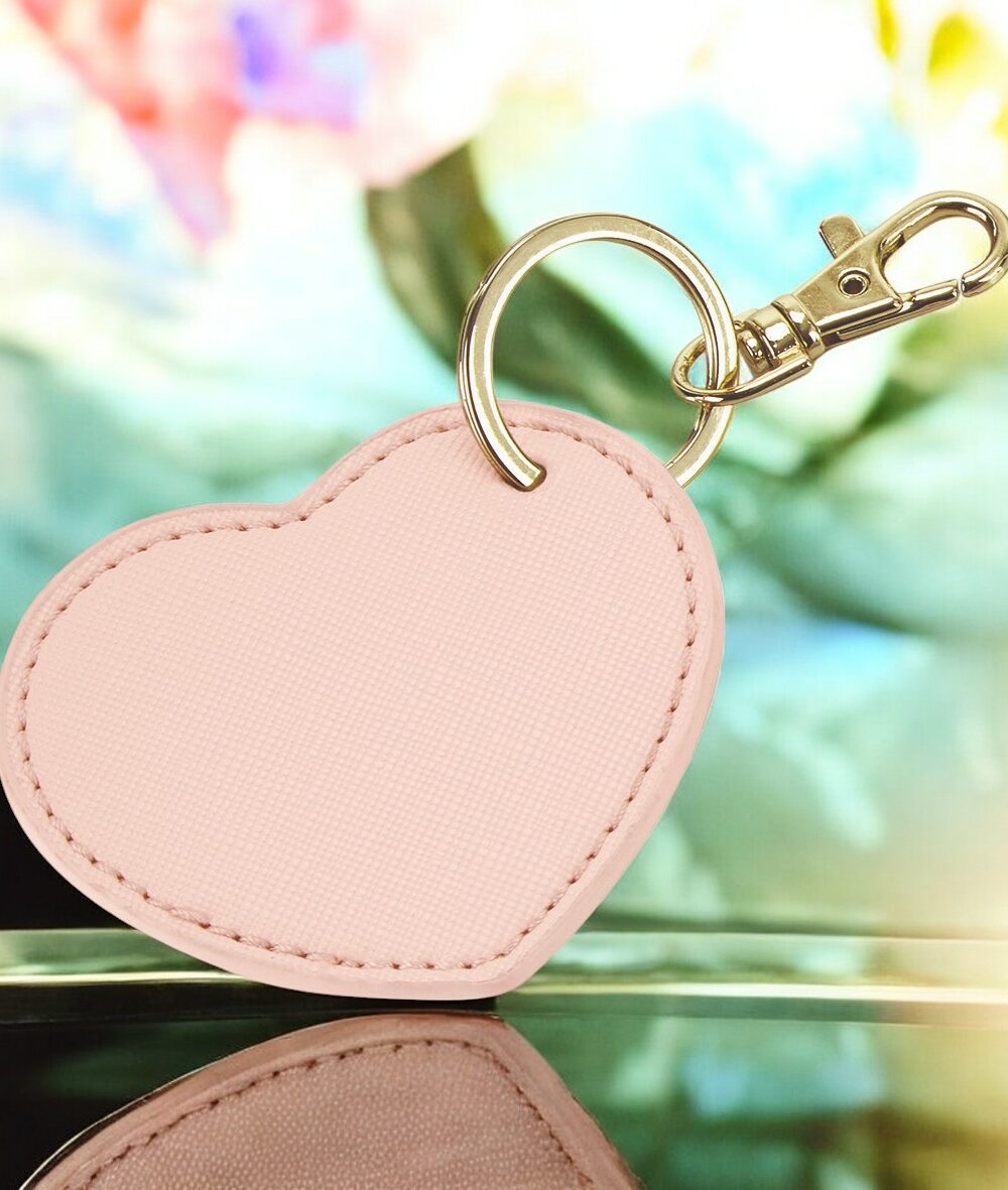 Portachiavi a Cuore in Simil Pelle Personalizzabile - immagine 5