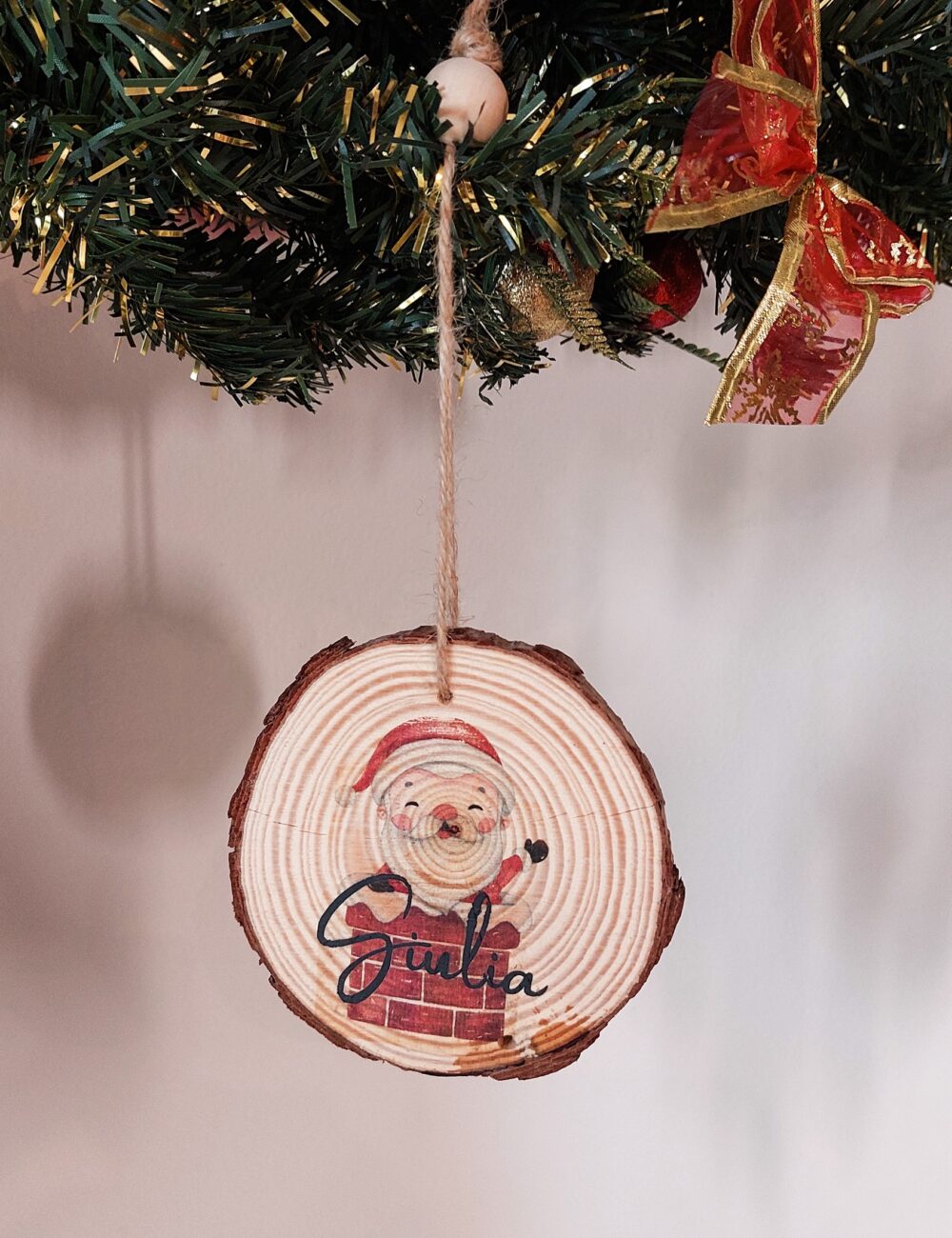 Pallina di Natale in legno